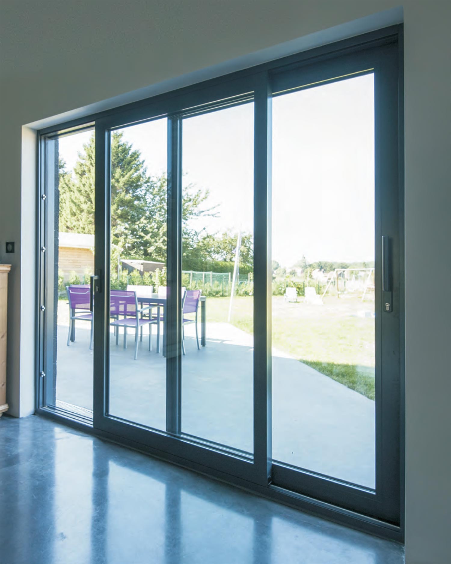 Black Sliding Patio Doors Installation