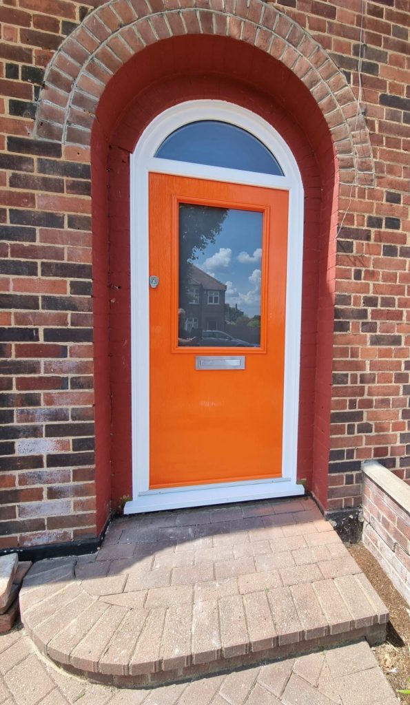 Solidor Front Entrance Door in Orange