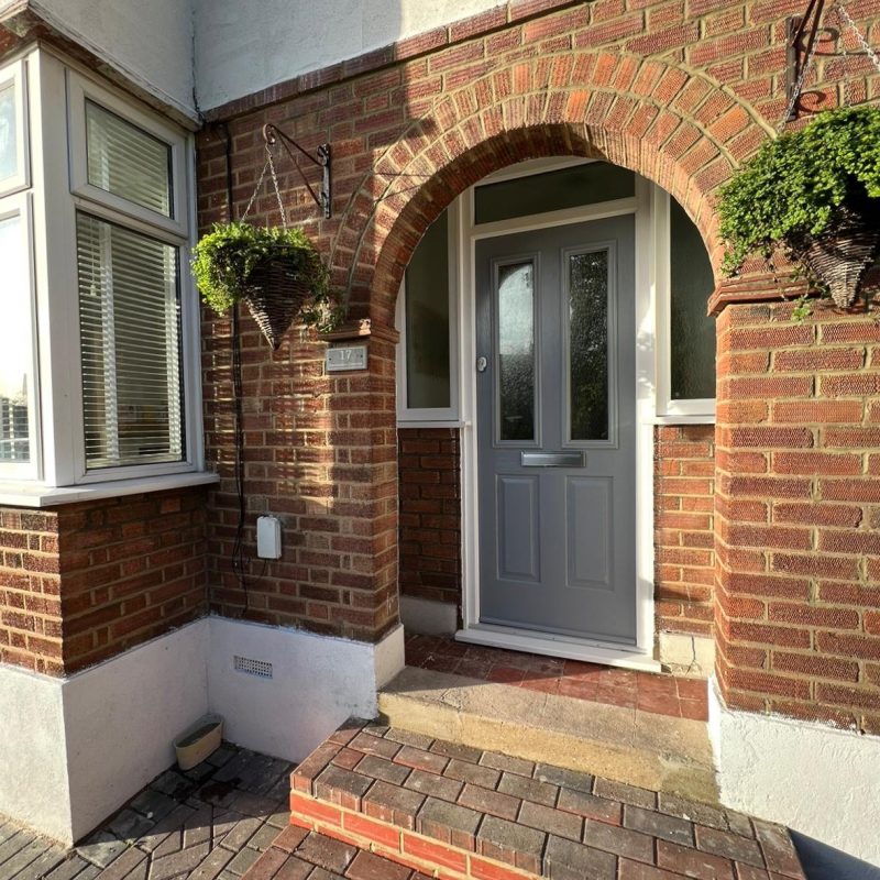 Front Door Installation before