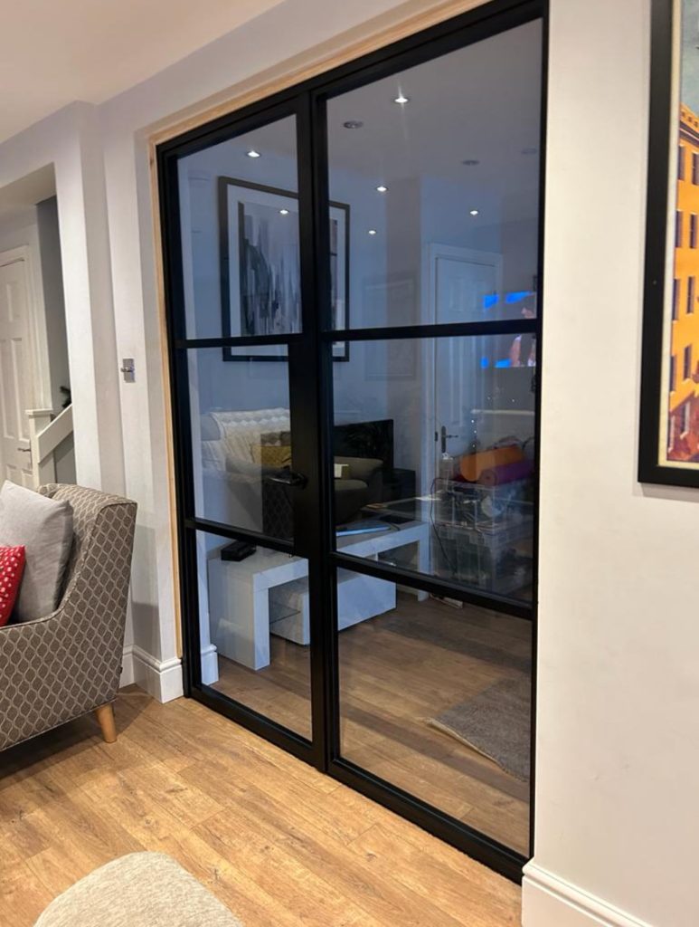 A smart installation of 'Steel-Look Aluminium windows and French doors was completed in London.