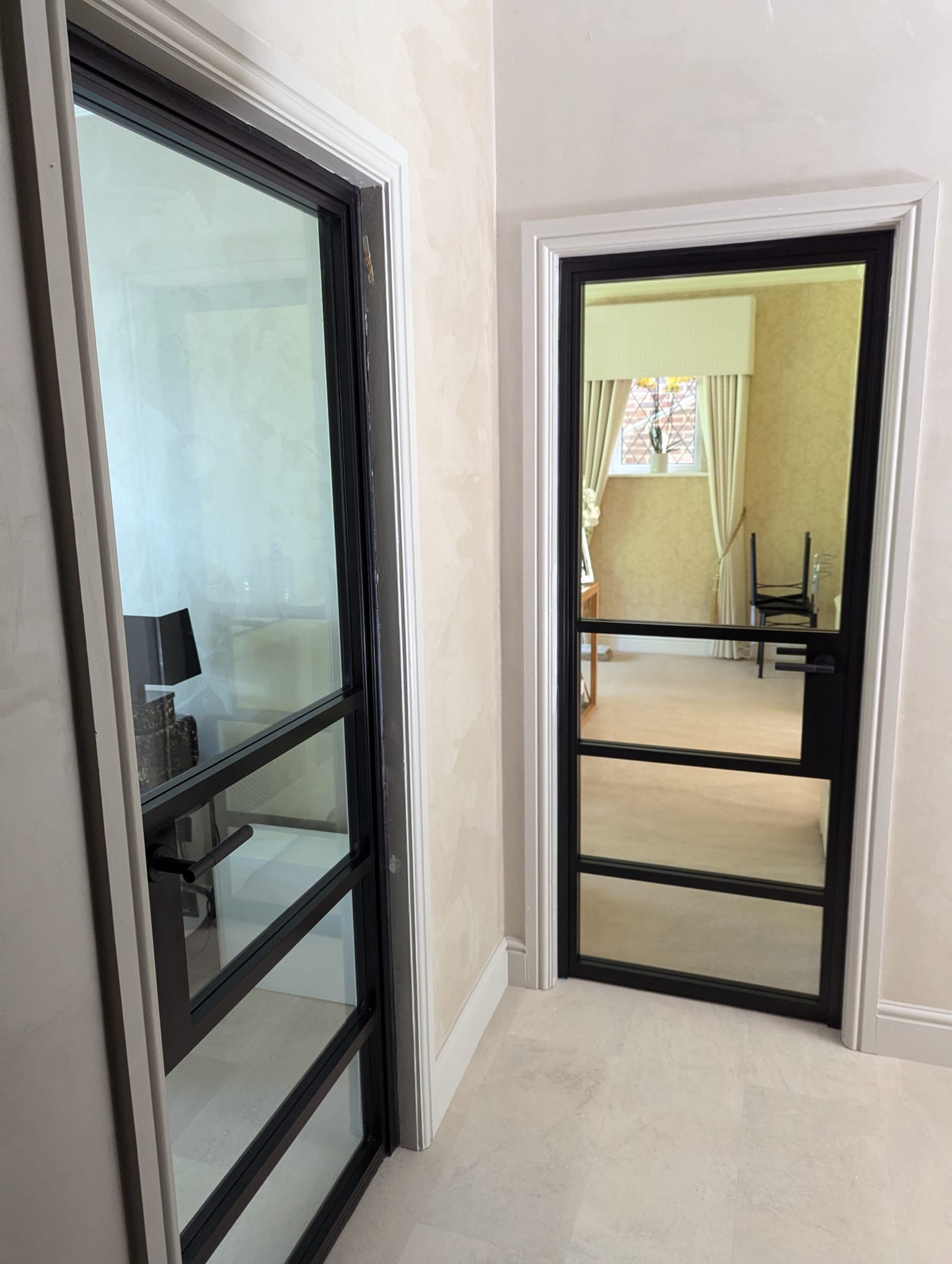 Steel-Look Aluminium doors