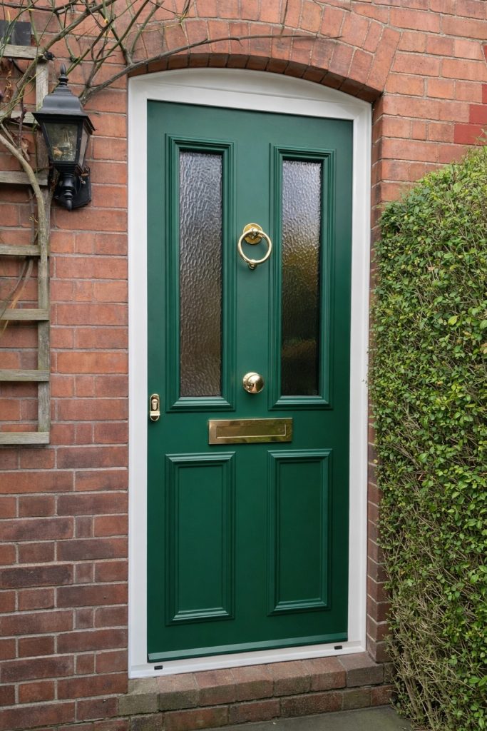 An installation featuring the Ultimate Contemporary Range and a traditional-style sash window, giving the customer the best of both worlds, contemporary efficiency alongside classic character.