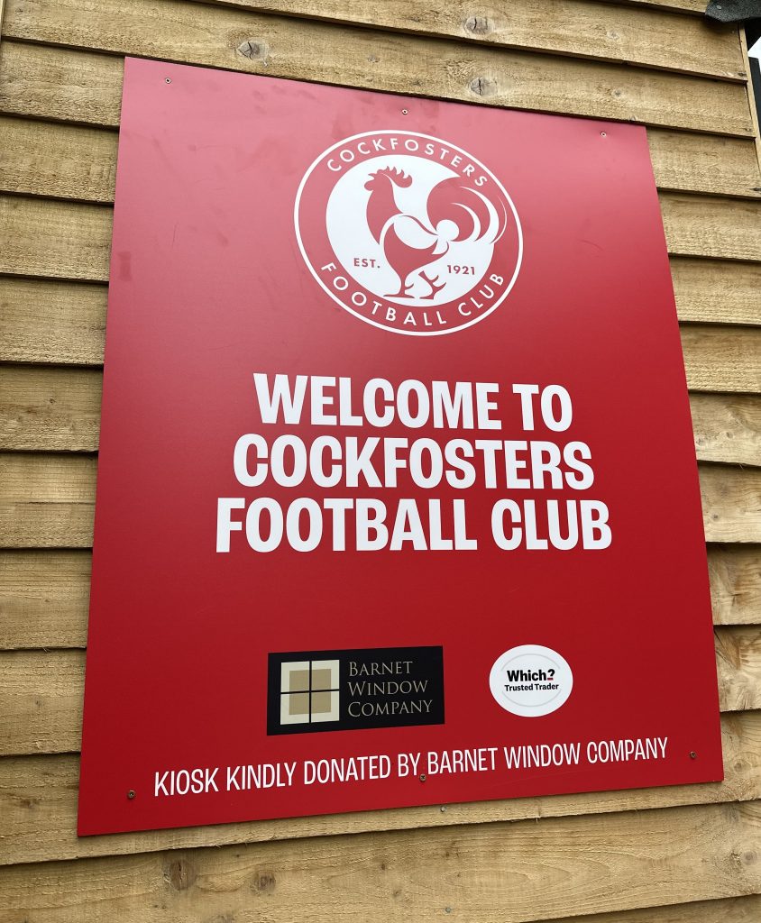 Supporting our local community, supporting a local football club.